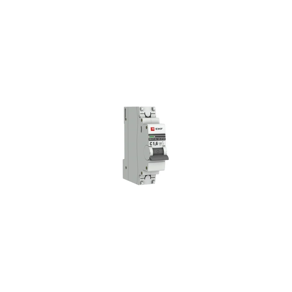 Автоматический выключатель EKF ВА 47-63 PROxima mcb4763-1-1.6C-pro