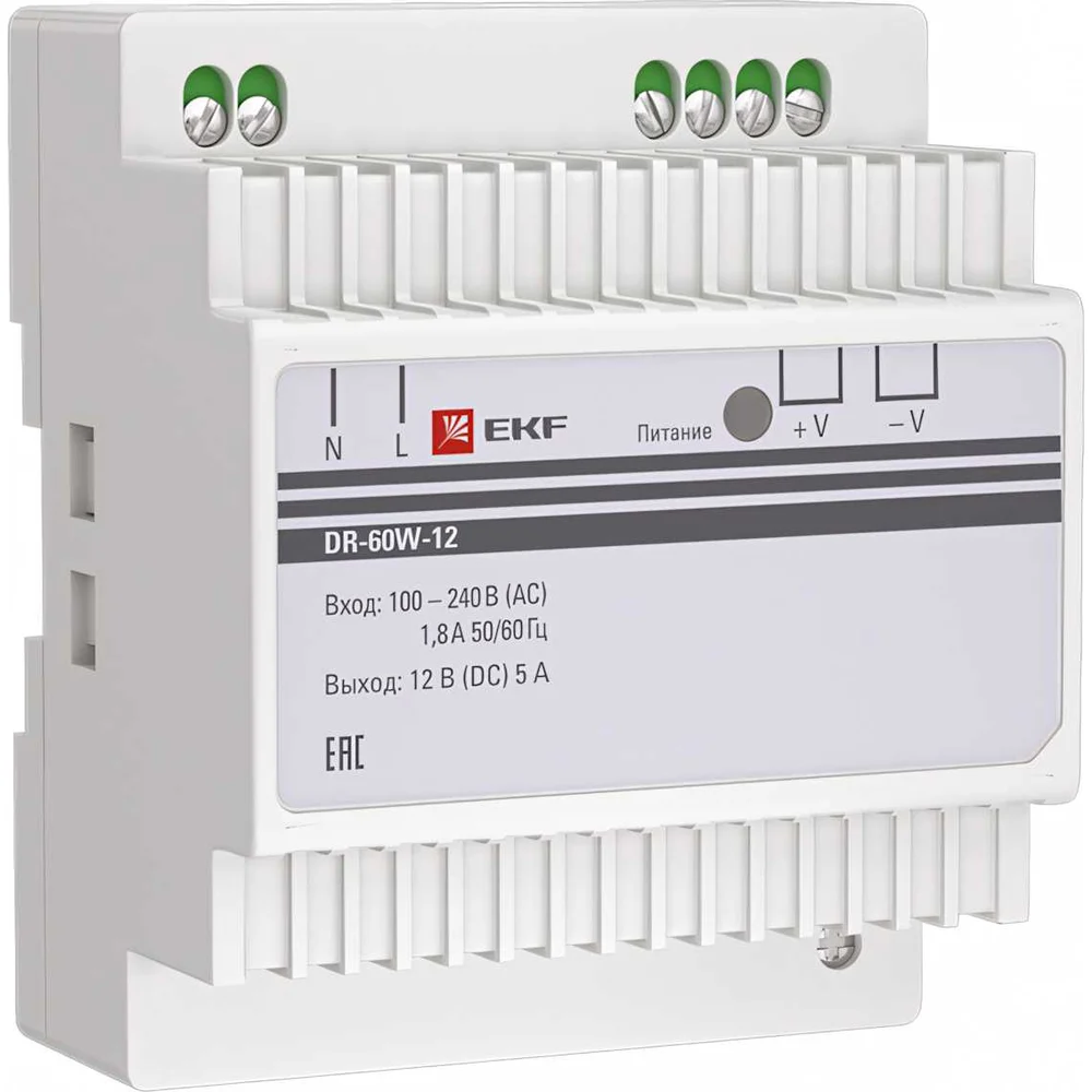 Блок питания EKF DR-60W-12 PROxima dr-60w-12