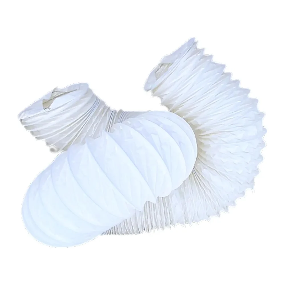 Гибкий полимерный воздуховод DEC International PVC White -127 мм, 10 м P127/10