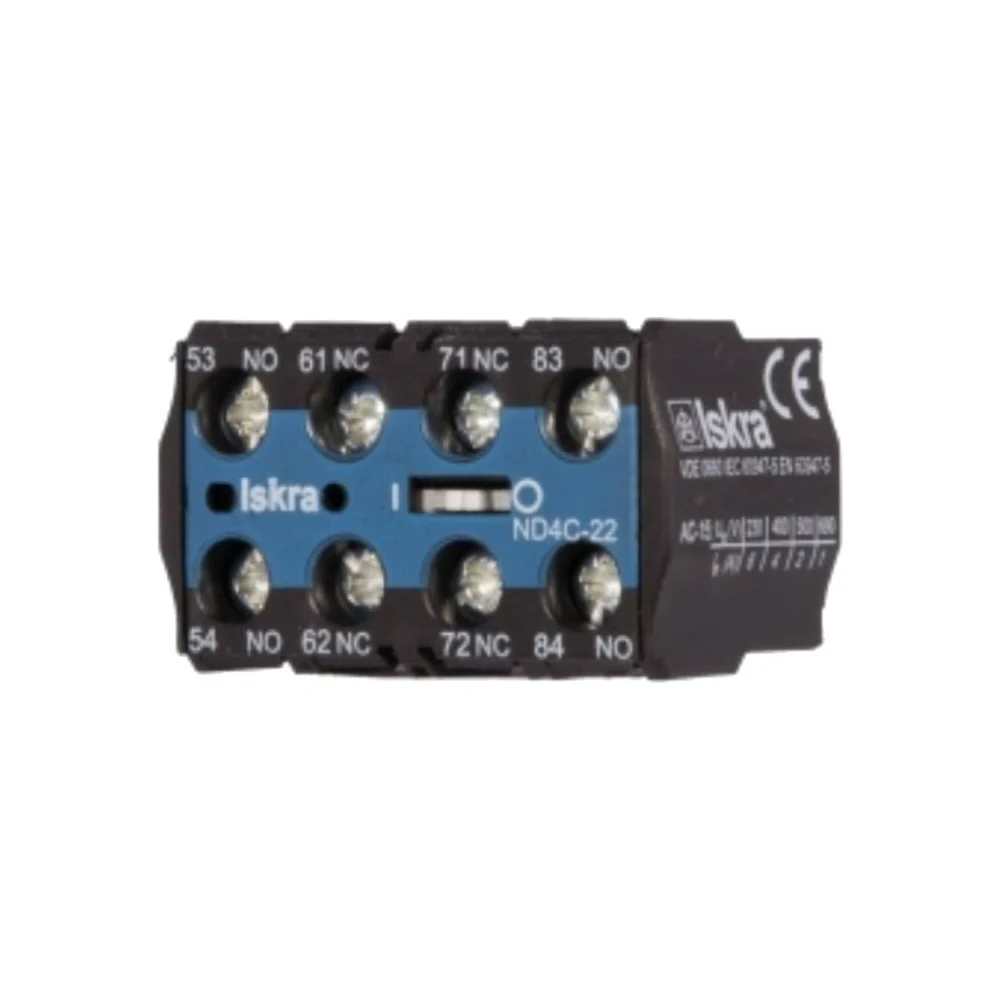 Блок-контакт для миниконтакторов iskra ND4M-40 3838733074077