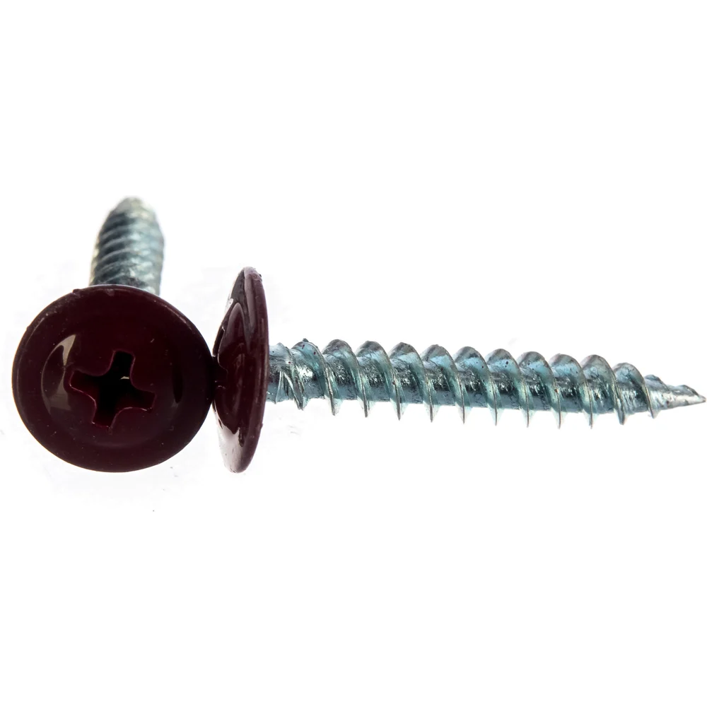 Саморез металл-металл Стройметиз 4,2х25 RAL3005 (200 шт.) 2530104