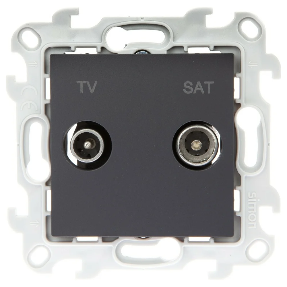 Одиночная розетка tv-sat Simon 2410487-038