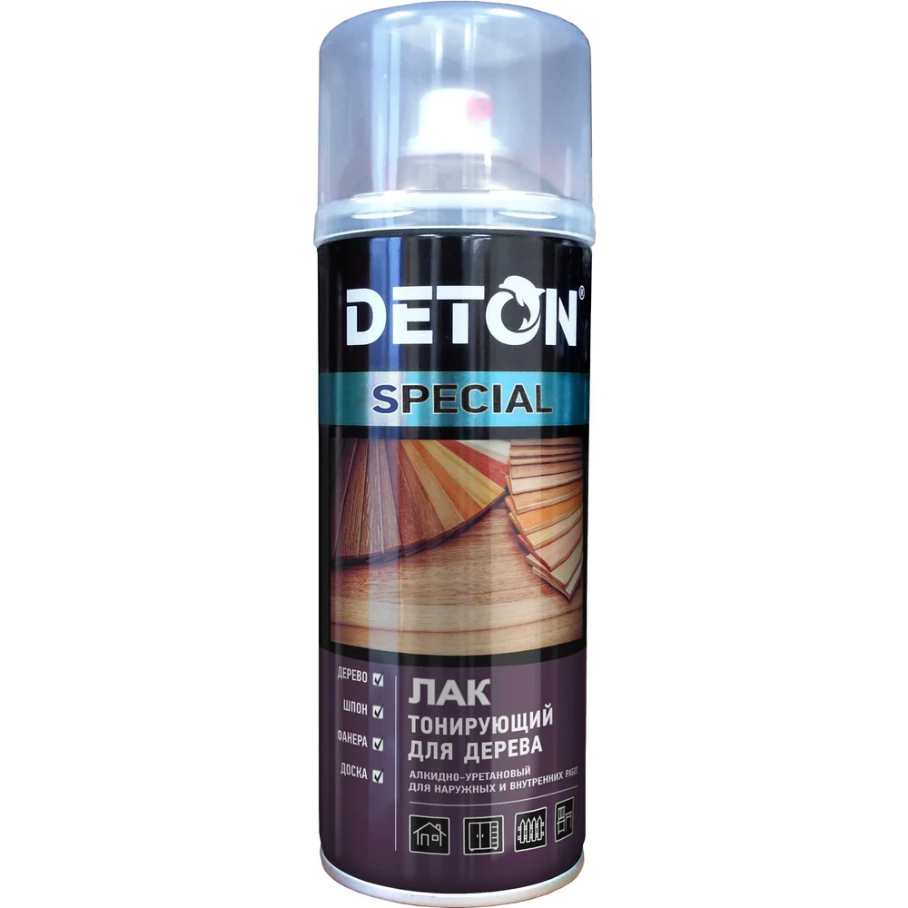 Защитный тонирующий лак для дерева Deton DTN-A07306