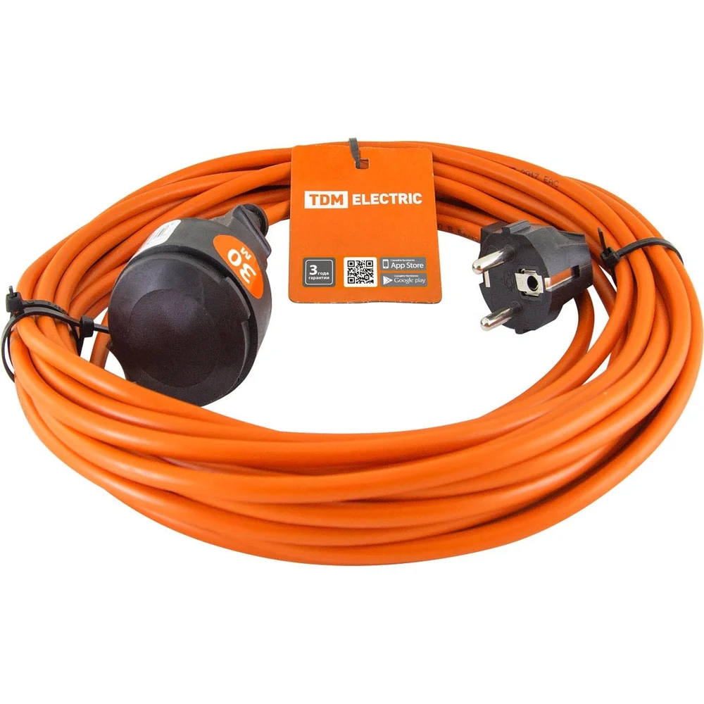 Силовой удлинитель-шнур TDM ELECTRIC УШз10 SQ1301-0612