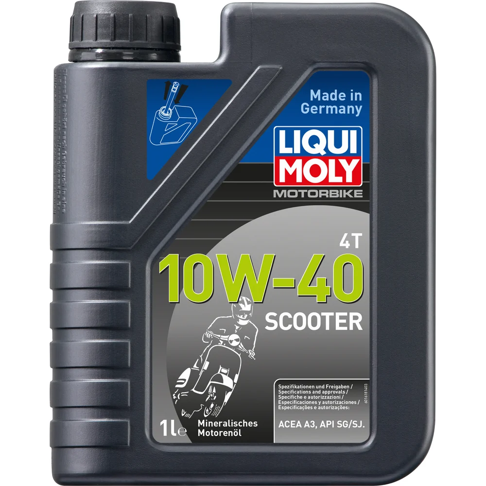 Минеральное моторное масло 4T для скутеров LIQUI MOLY Motorbike 4T Scooter 10W-40 1618