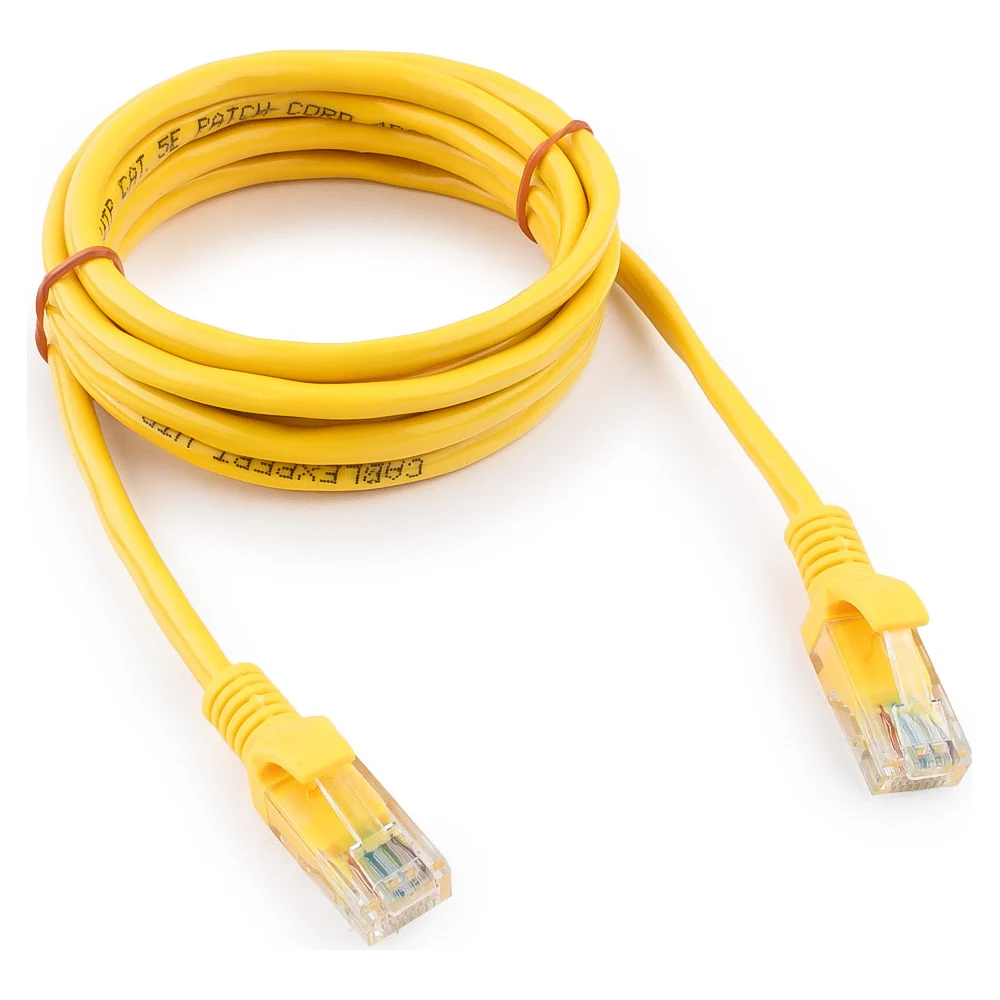 Литой многожильный медный патч-корд Cablexpert UTP PP10-2M/Y