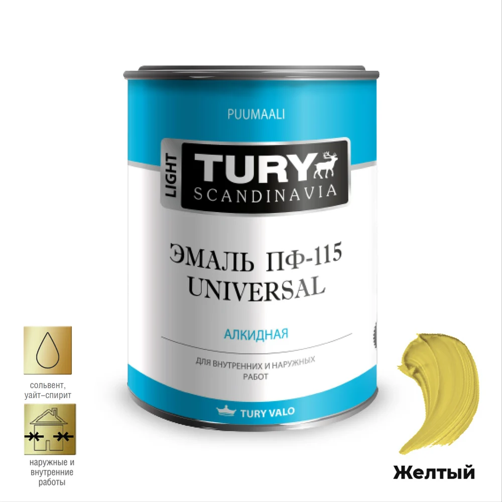Эмаль TURY Универсал ПФ-115 2007199
