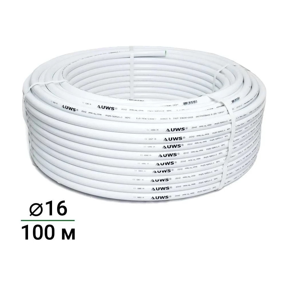 Многослойная труба UWS STANDART PPR-AL-PPR 210108