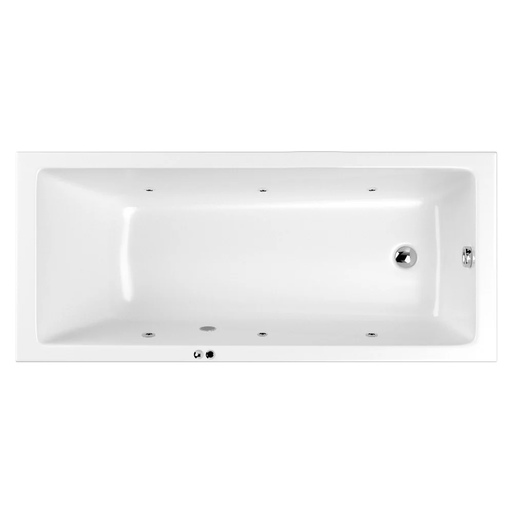 Ванна WHITECROSS Wave 180x80 "SOFT" (хром) 0101.180080.100.SOFT.CR