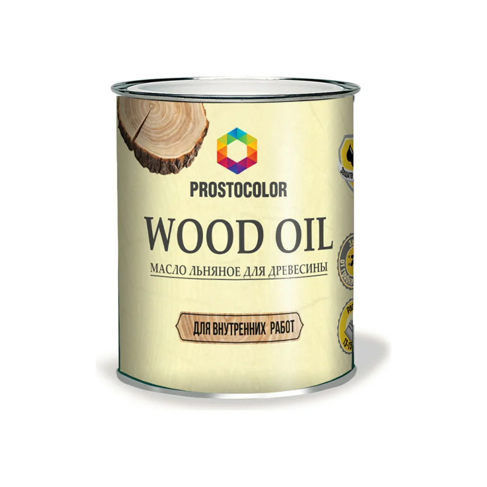 Льняное масло для древесины ПРОСТОКОЛОР WOOD OIL 95845