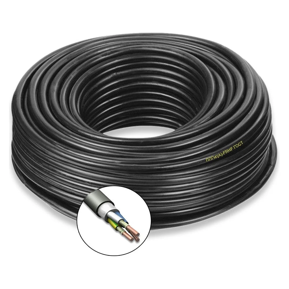 Силовой кабель ПРОВОДНИК ппгнг(a)-frhf 3x4 мм2, 200м OZ100795L200