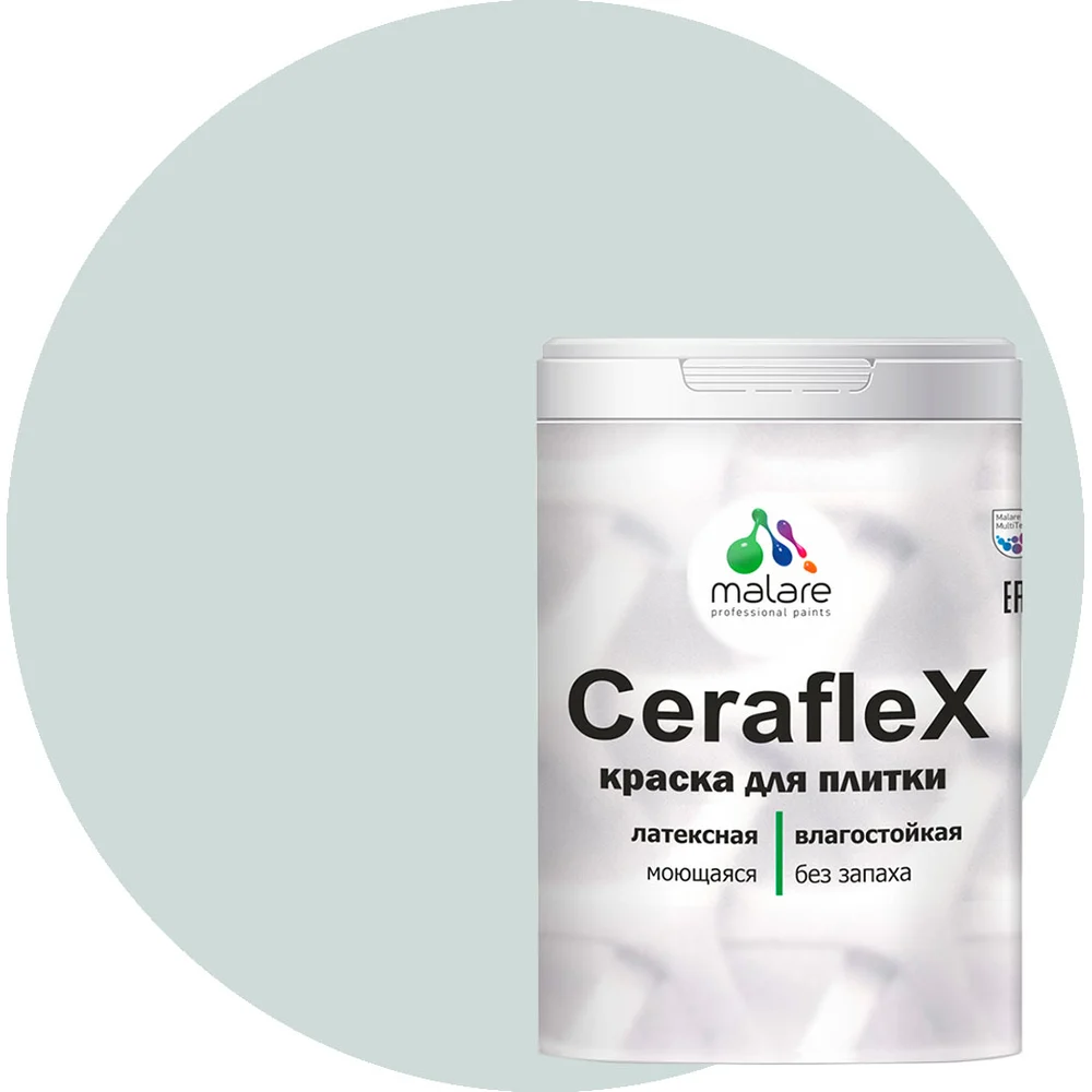 Латексная краска для кафельной и керамической плитки MALARE Ceraflex 2036773233008