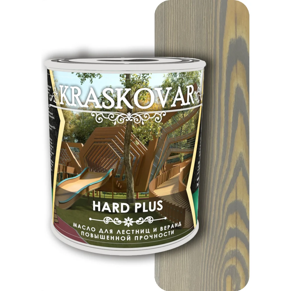 Масло для лестниц и веранд Kraskovar Hard Plus 1665
