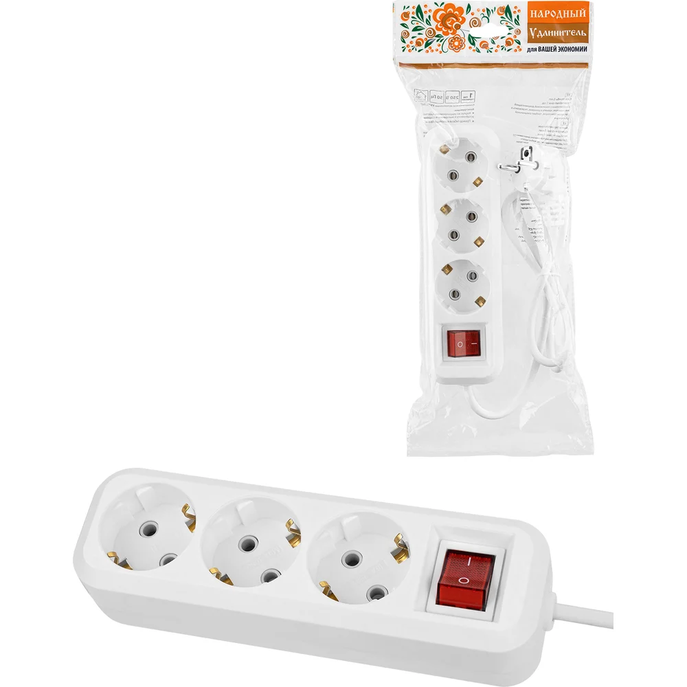 Удлинитель TDM ELECTRIC народный УН03В SQ1303-1103
