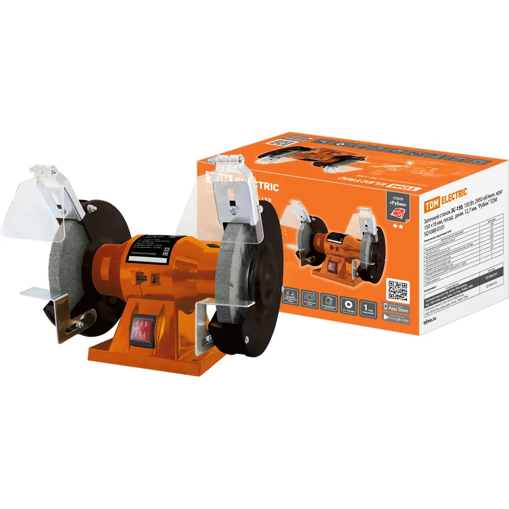 Заточной станок TDM ELECTRIC ЗС-150 Рубин SQ1088-0101