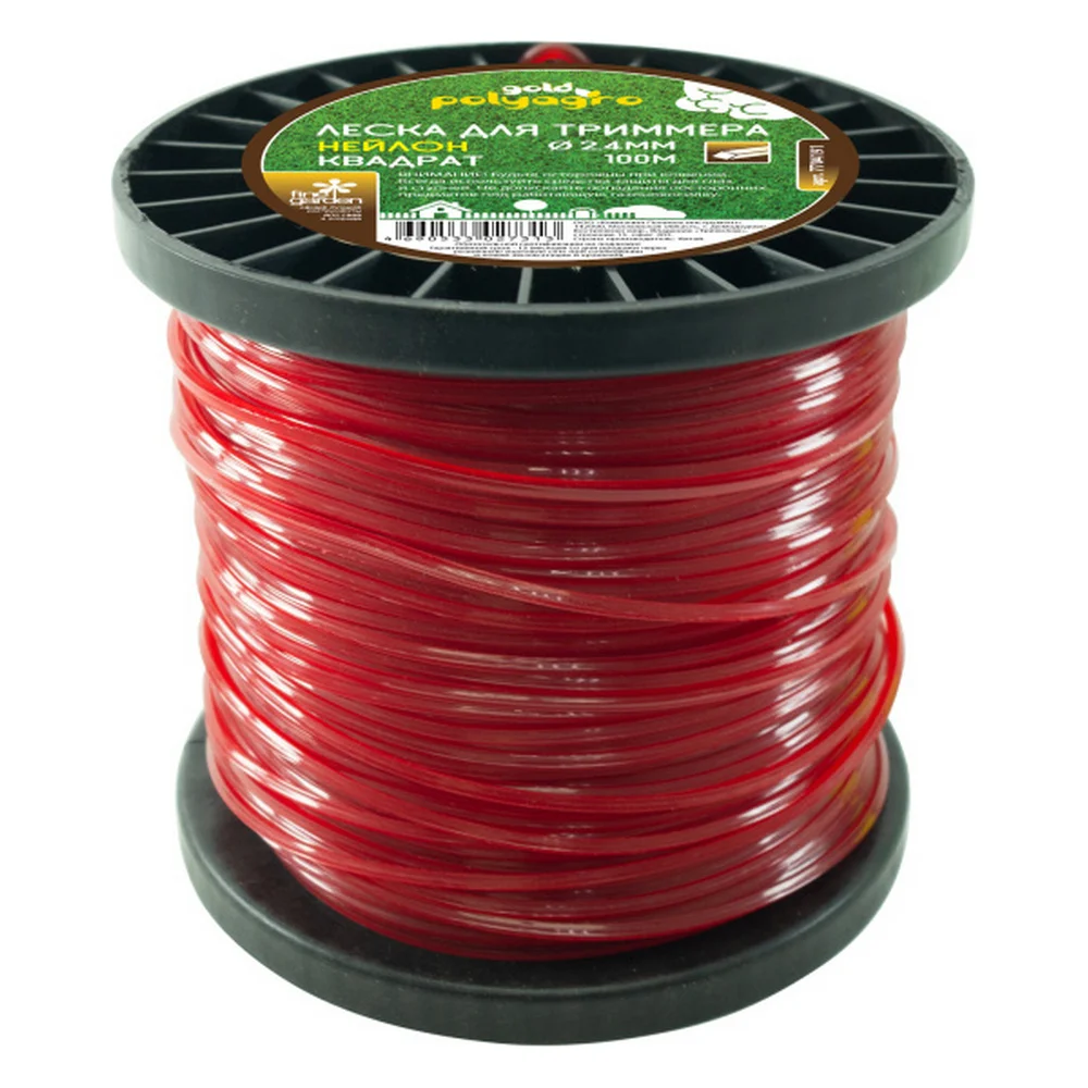 Леска для триммера POLYAGRO Gold 7704191