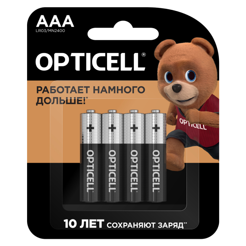 Opticell Батарейки AAA 4шт