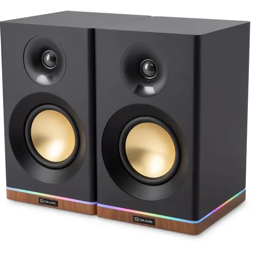 Колонки Bluetooth Oklick OK-605A, 2.0, черный