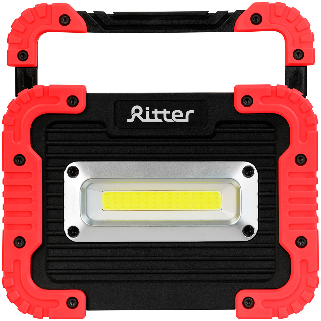 Фонарь прожекторный Ritter аккумуляторный, светодиодный, четыре режима работы, функция powerbank, 15Вт, 3000мАч, 1100Лм, IP65
