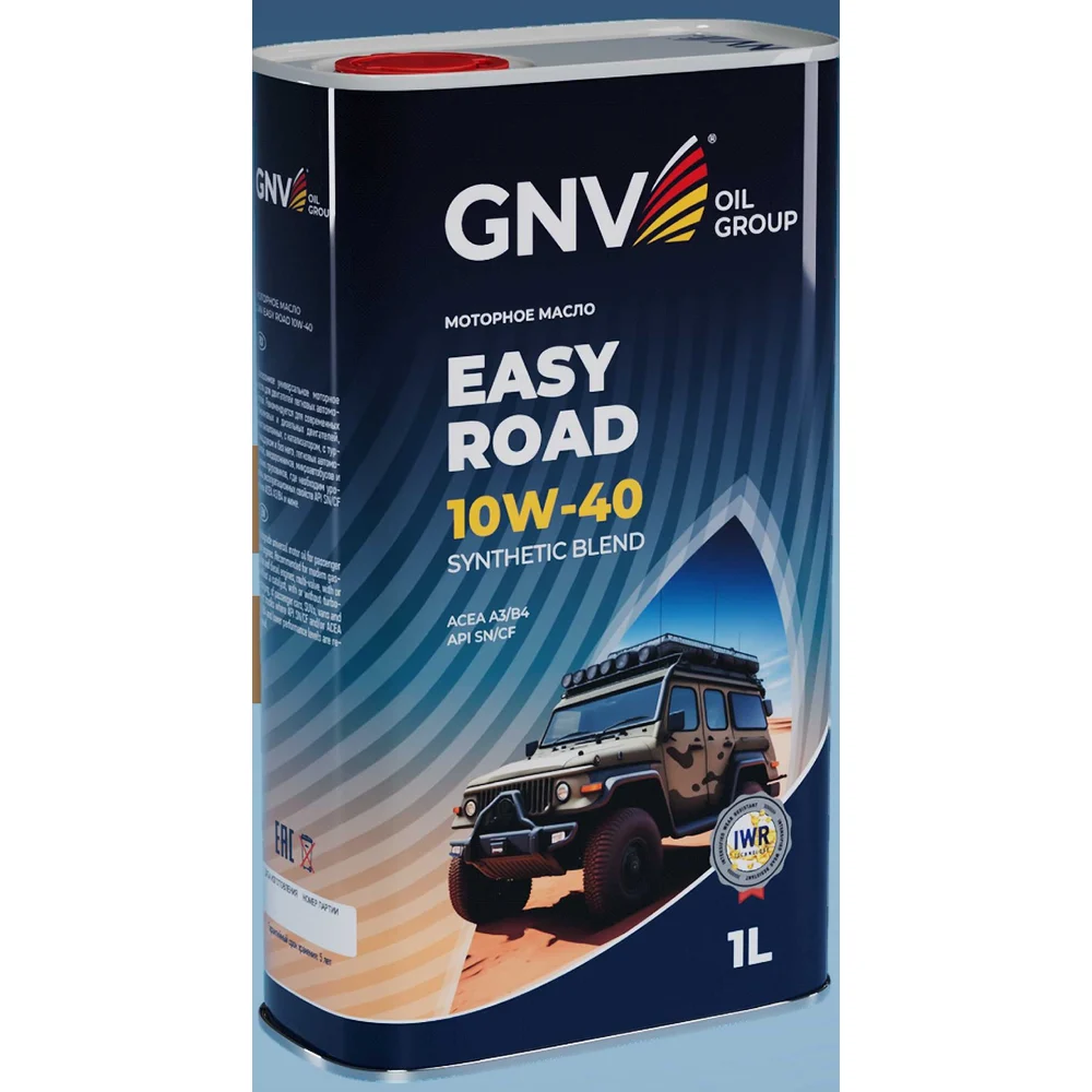Моторное масло GNV Easy Road 10W-40 SN/CF GER1011180017511040001