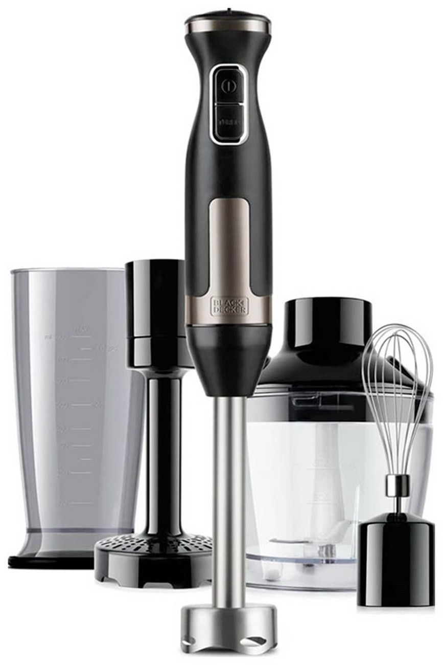 Погружной блендер Black+Decker BXHBA1500E, 20 скоростей, турбо режим