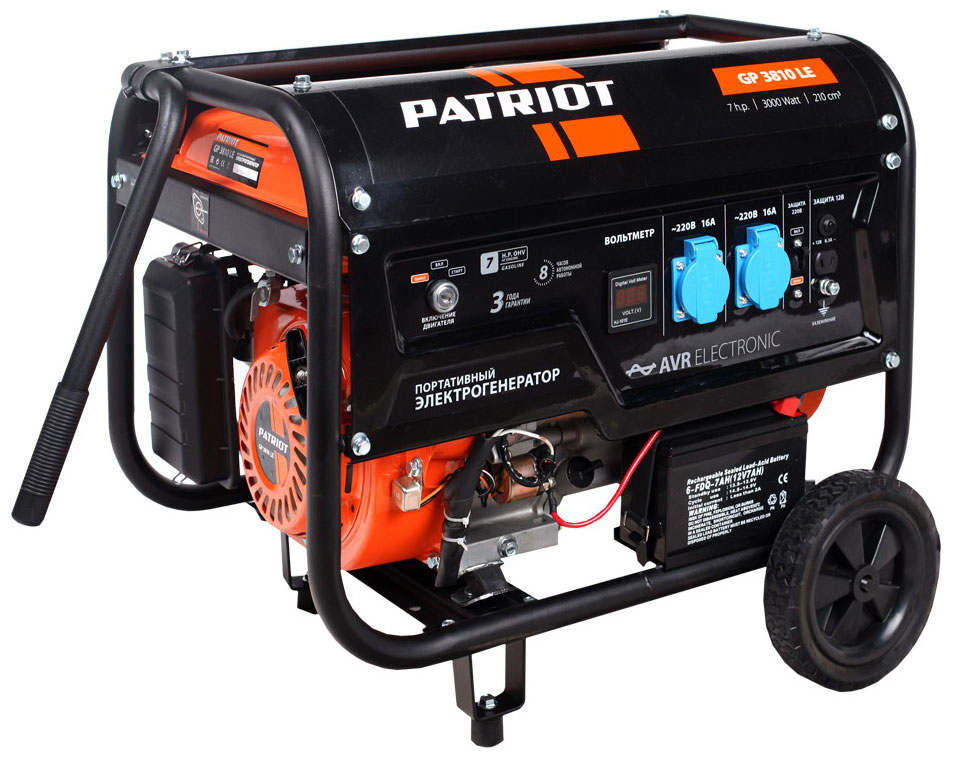Электрический генератор и электростанция Patriot GP 3810 LE