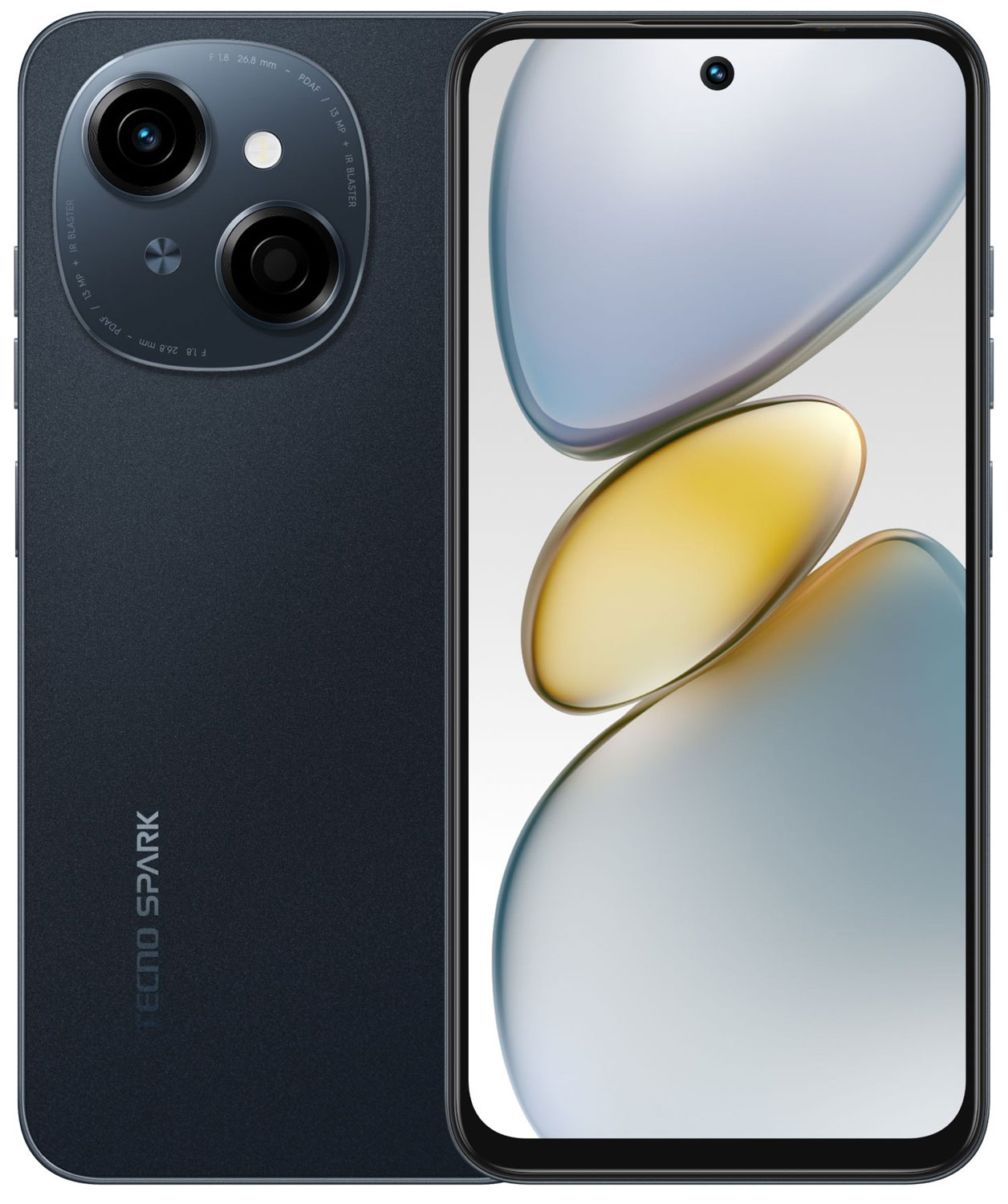 Смартфон Tecno SPARK Go 1 64+3, экран 6.67 (1600x720), аккумулятор 5000 мAч, Startrail Black