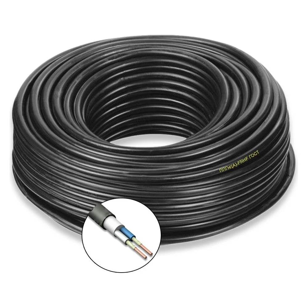 Силовой кабель ПРОВОДНИК ппгнг(a)-frhf 2x1.5 мм2, 50м OZ100796L50