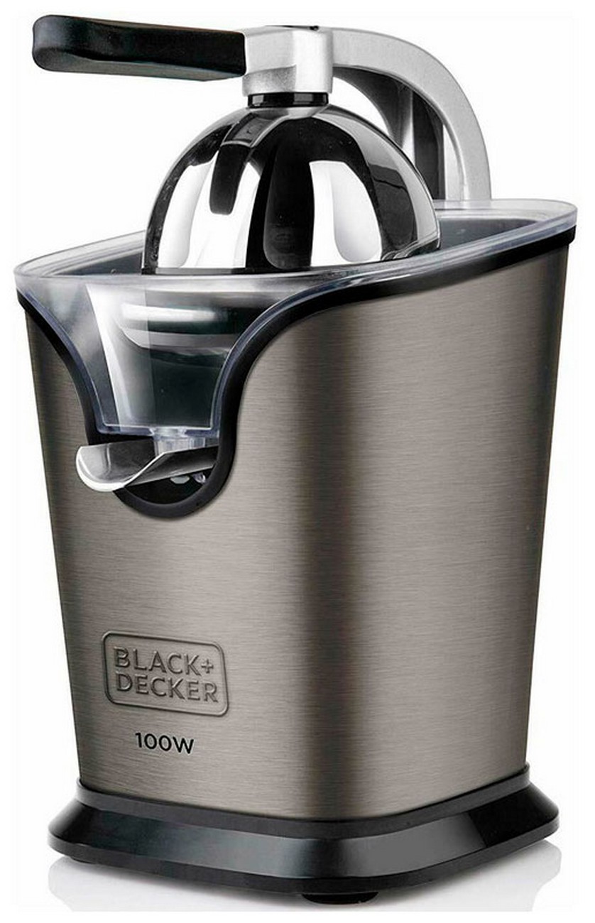 Соковыжималка Black+Decker BXCJ100E, мощность 100 Вт, нержавеющая сталь