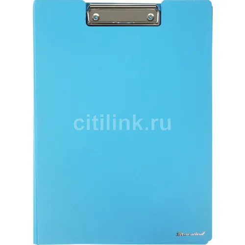 Папка клип-борд Silwerhof 957024, A4, полифом, голубой