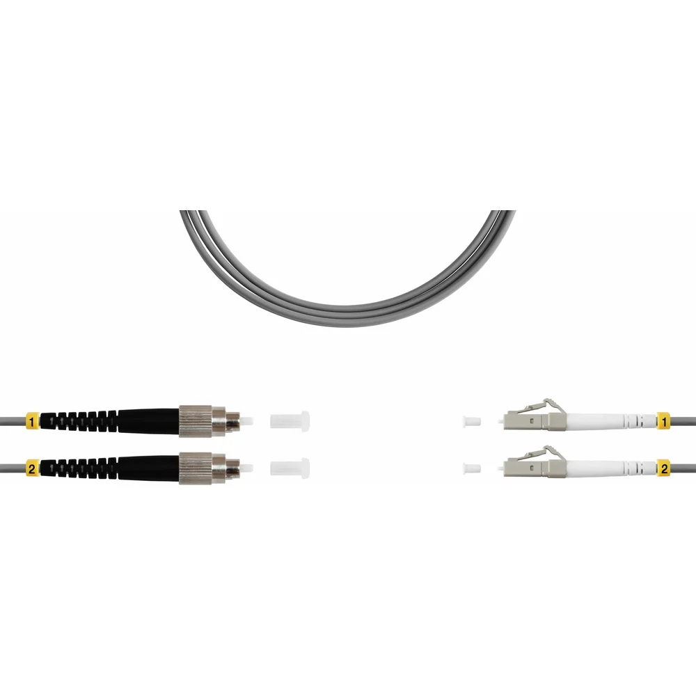 Дуплексный оптический патч-корд TopLan DPC-TOP-OM1-FC/P-LC/P-3.0