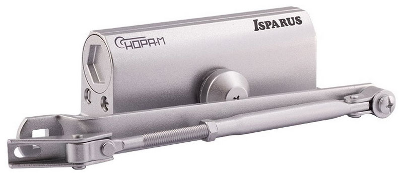 Доводчик Нора-М 430F ISPARUS (50-110 кг), Серебро (18406)