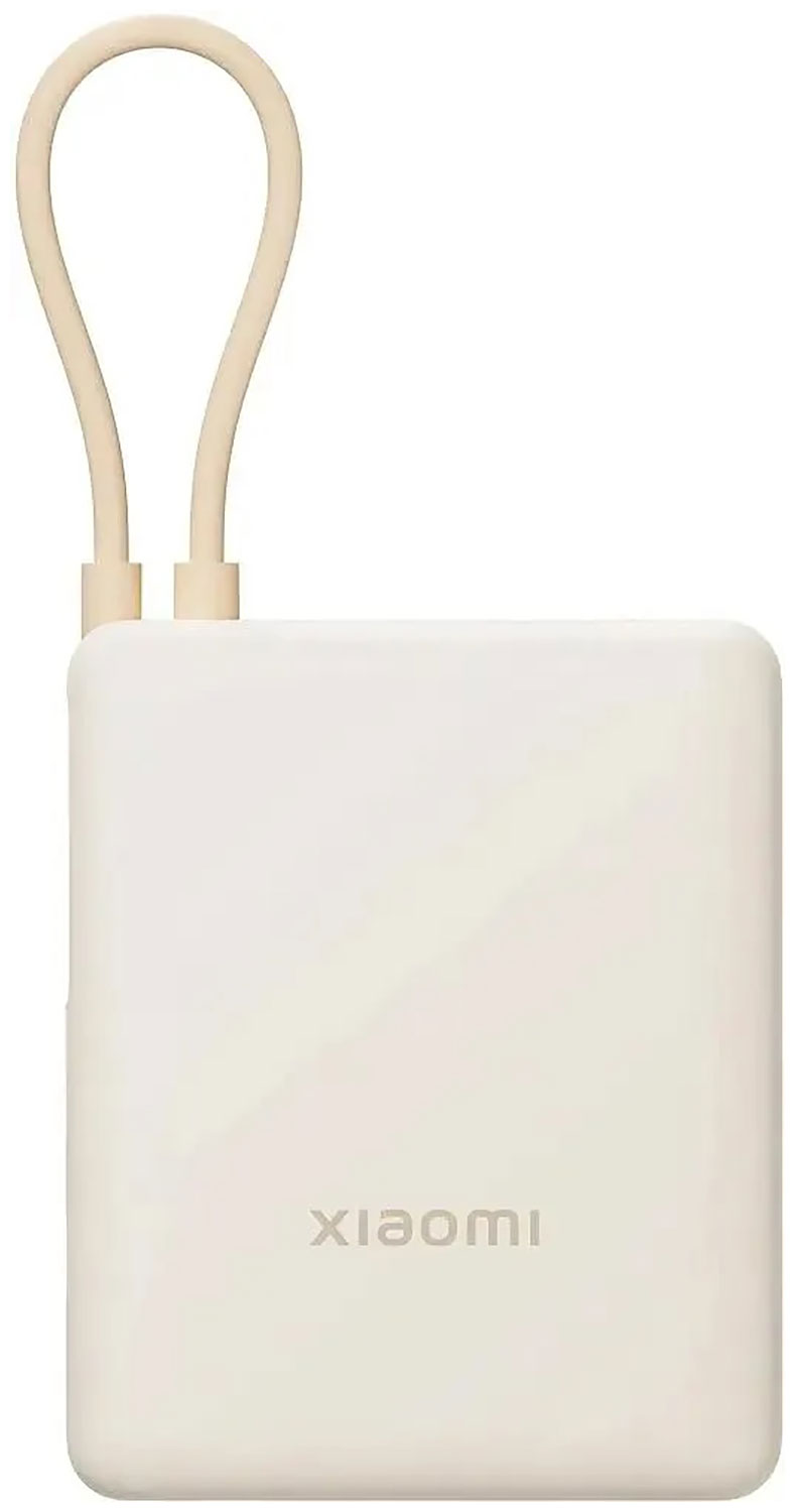 Внешний аккумулятор Xiaomi Power Bank, 10000 mAh, 33W, Integrated Cable, Tan GL (BHR9333GL)