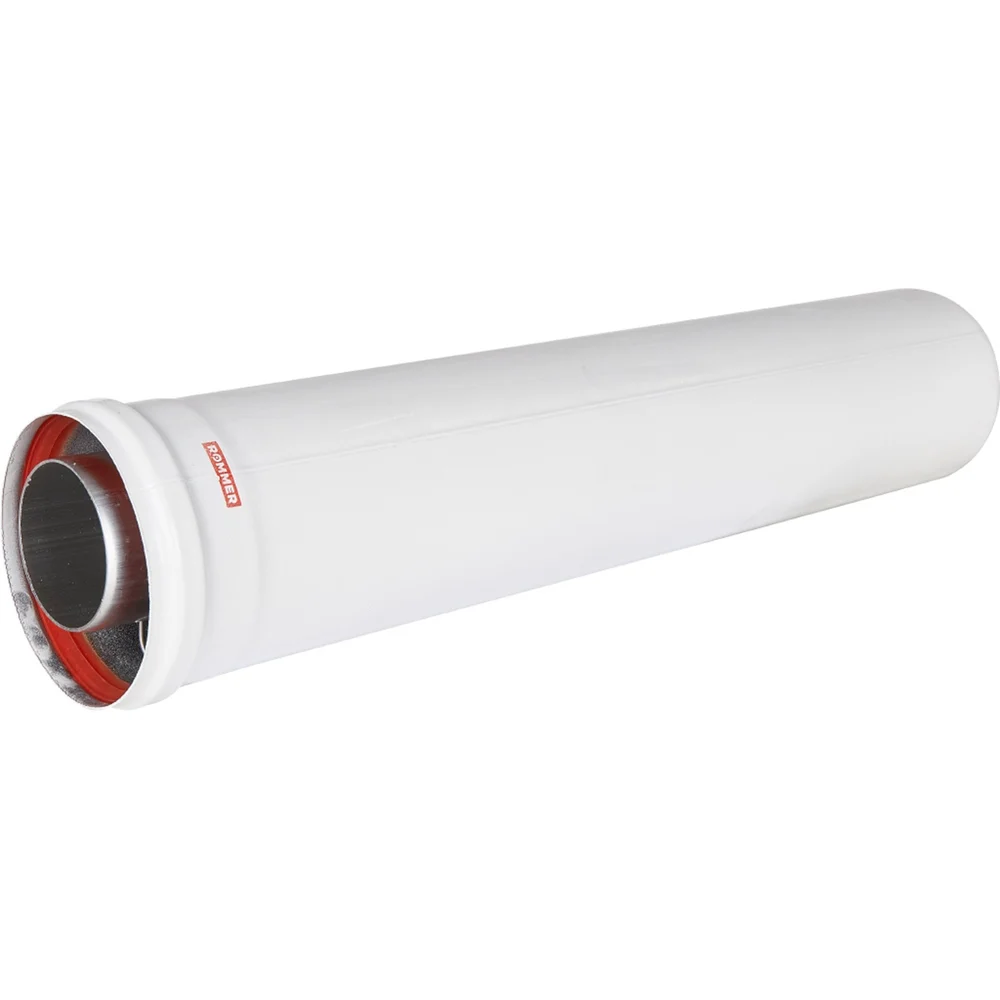 Коаксильный раструбный удлинитель дымохода ROMMER ROMMER RCA-6010-000500