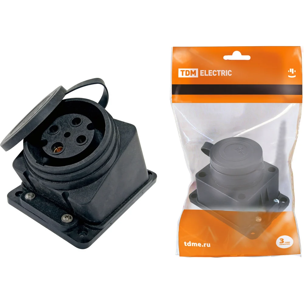 Наклонная настенная розетка TDM ELECTRIC SQ0612-0009