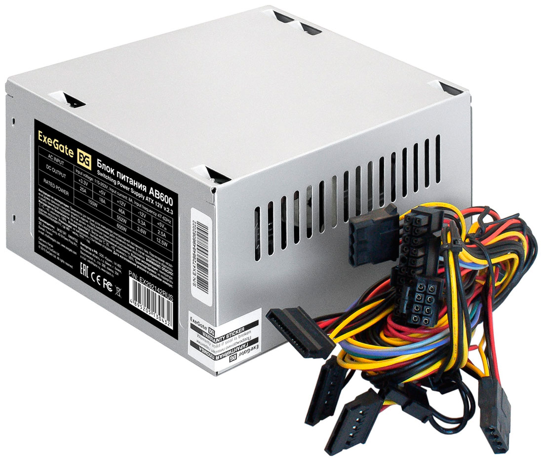 Блок питания ExeGate 600W AB600 (EX292142RUS)