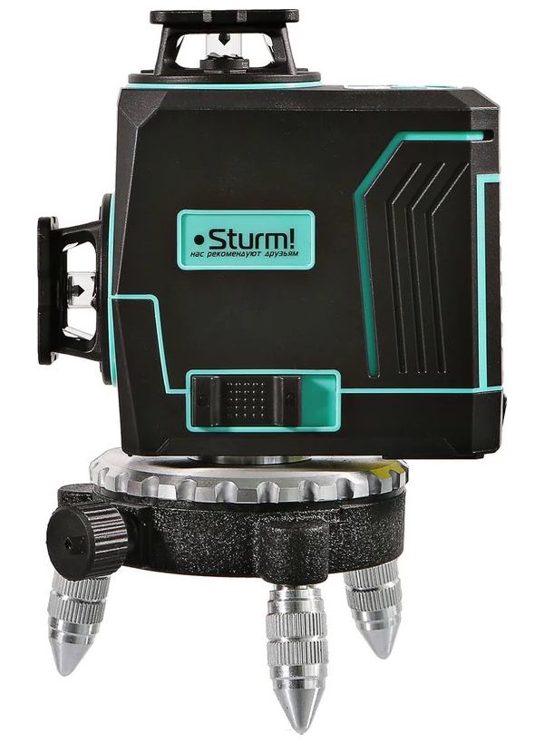 Уровень лазерный Sturm! 4010-15-AL, 12 зеленых лучей, 3x360° поворотн.платф., 2 аккум., пульт д/у