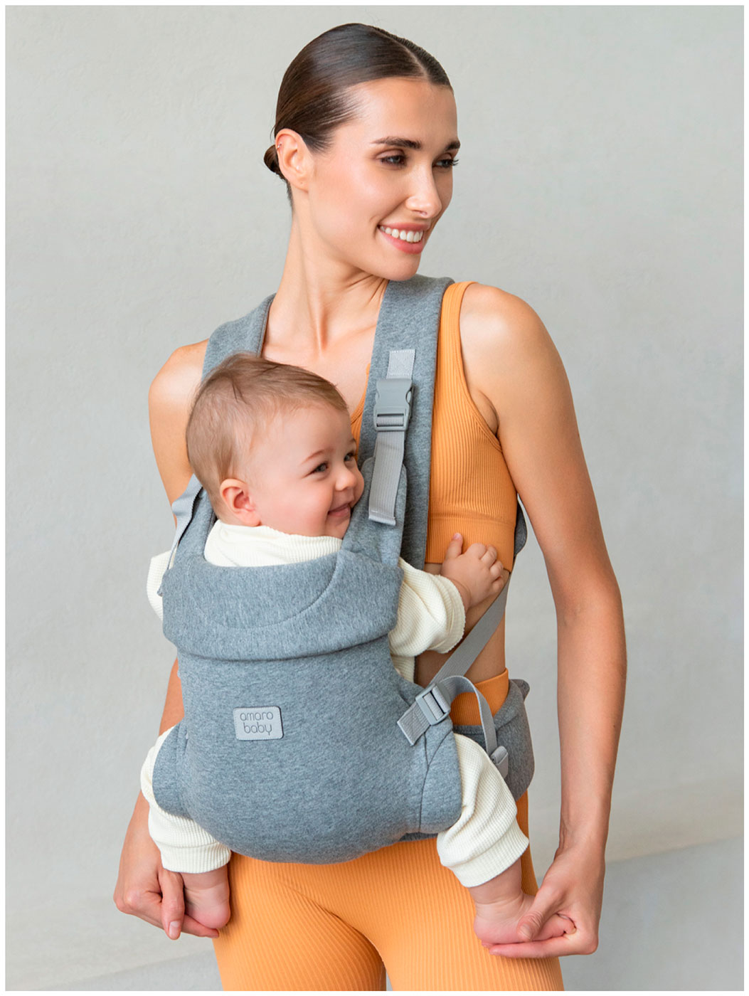 Эргорюкзак Amarobaby Snuggle, серый
