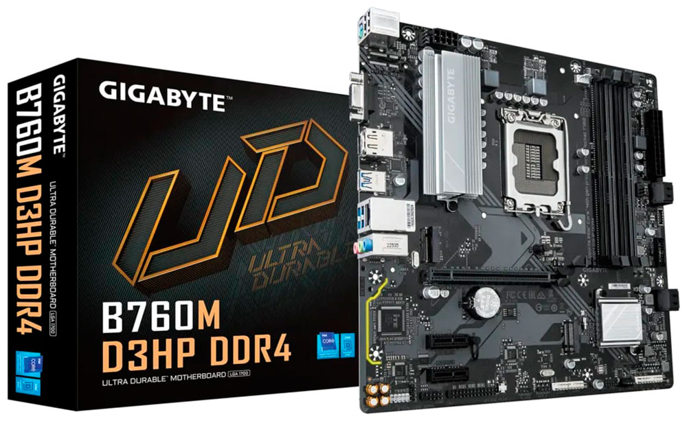 Материнская плата Gigabyte B760M D3HP (LGA1700, mATX)