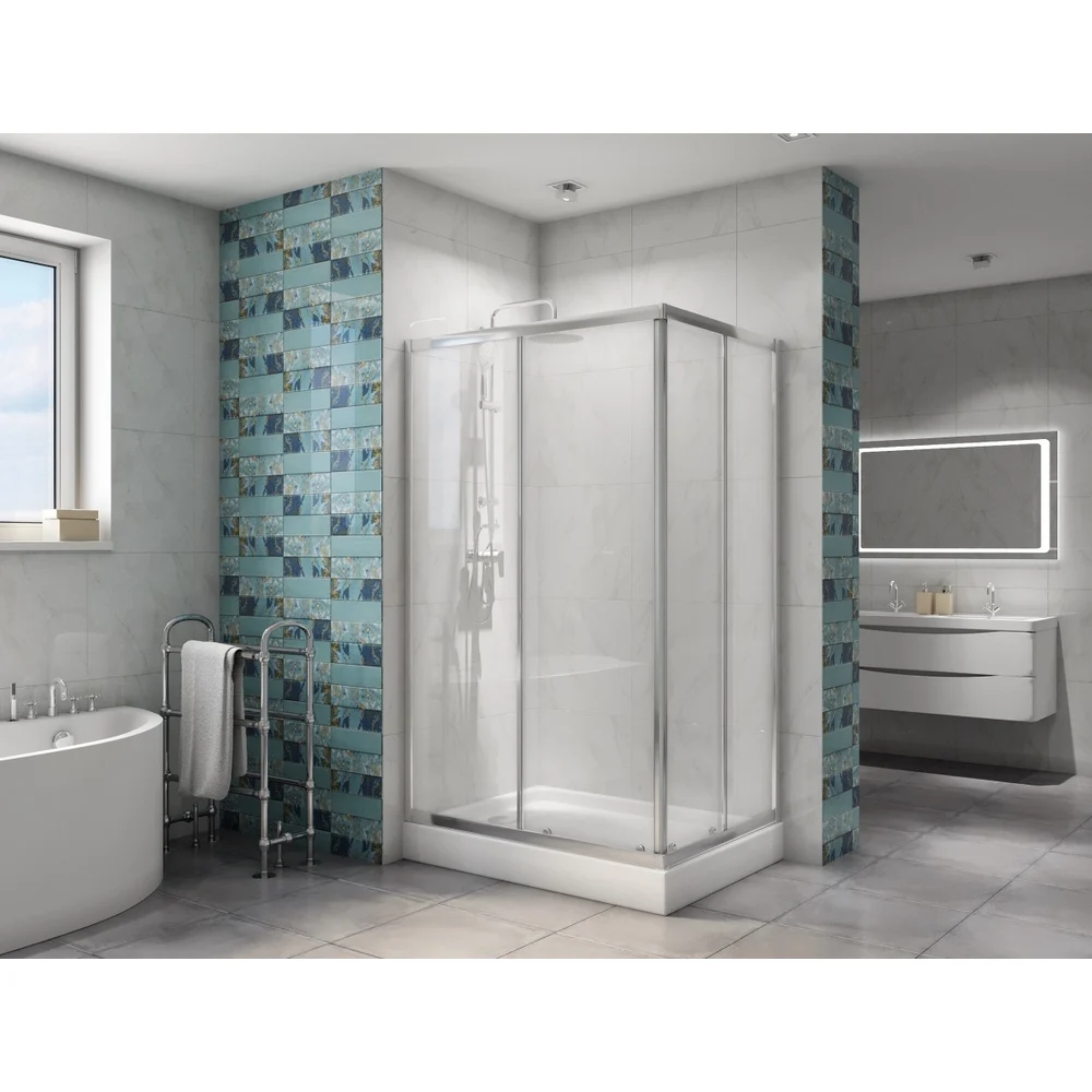 Душевой уголок BelBagno DUE-AH-2-100/80-C-Cr