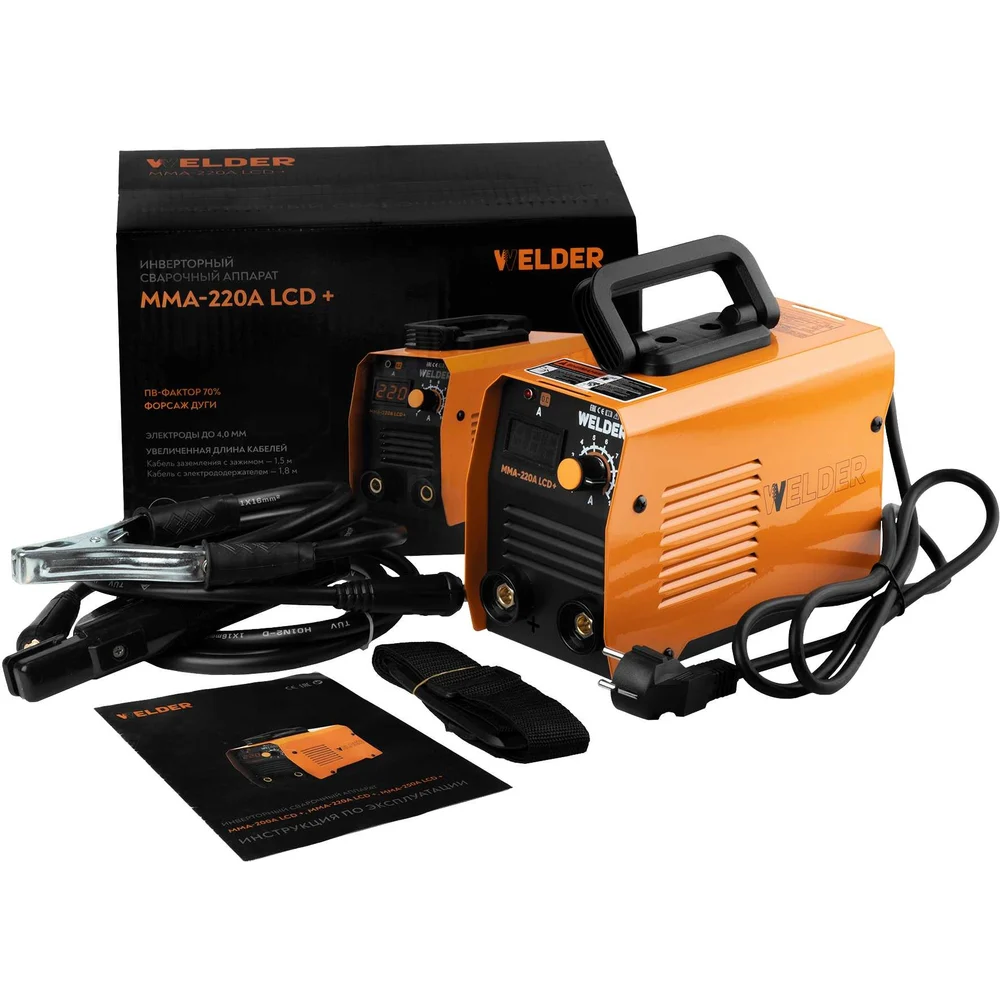 Сварочный аппарат WELDER MMA-220A+ MMA-220 LCD
