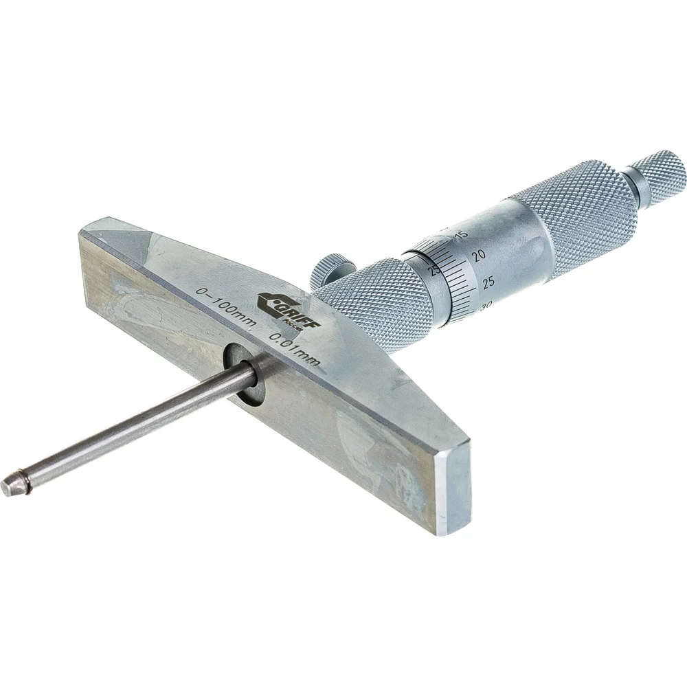 Микрометрический глубиномер GRIFF ГМ 100 D102009