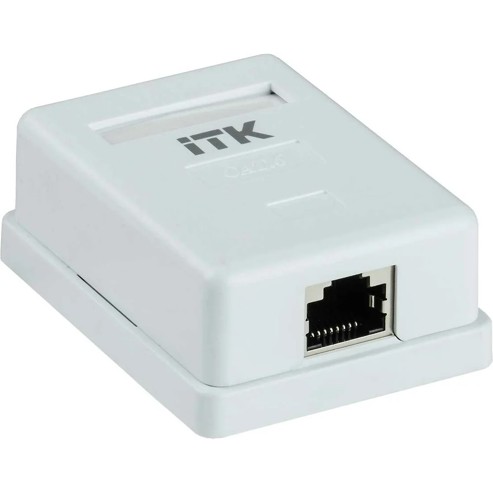 Настенная информационная розетка IEK ITK CS2-1C06F-12