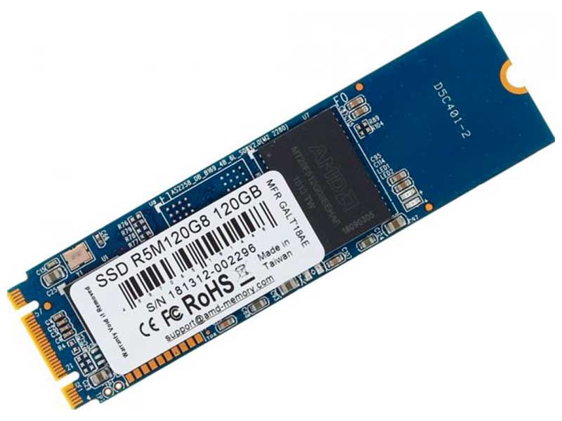 SSD-накопитель AMD Radeon M.2 2280 SATA III 120Gb (R5M120G8)