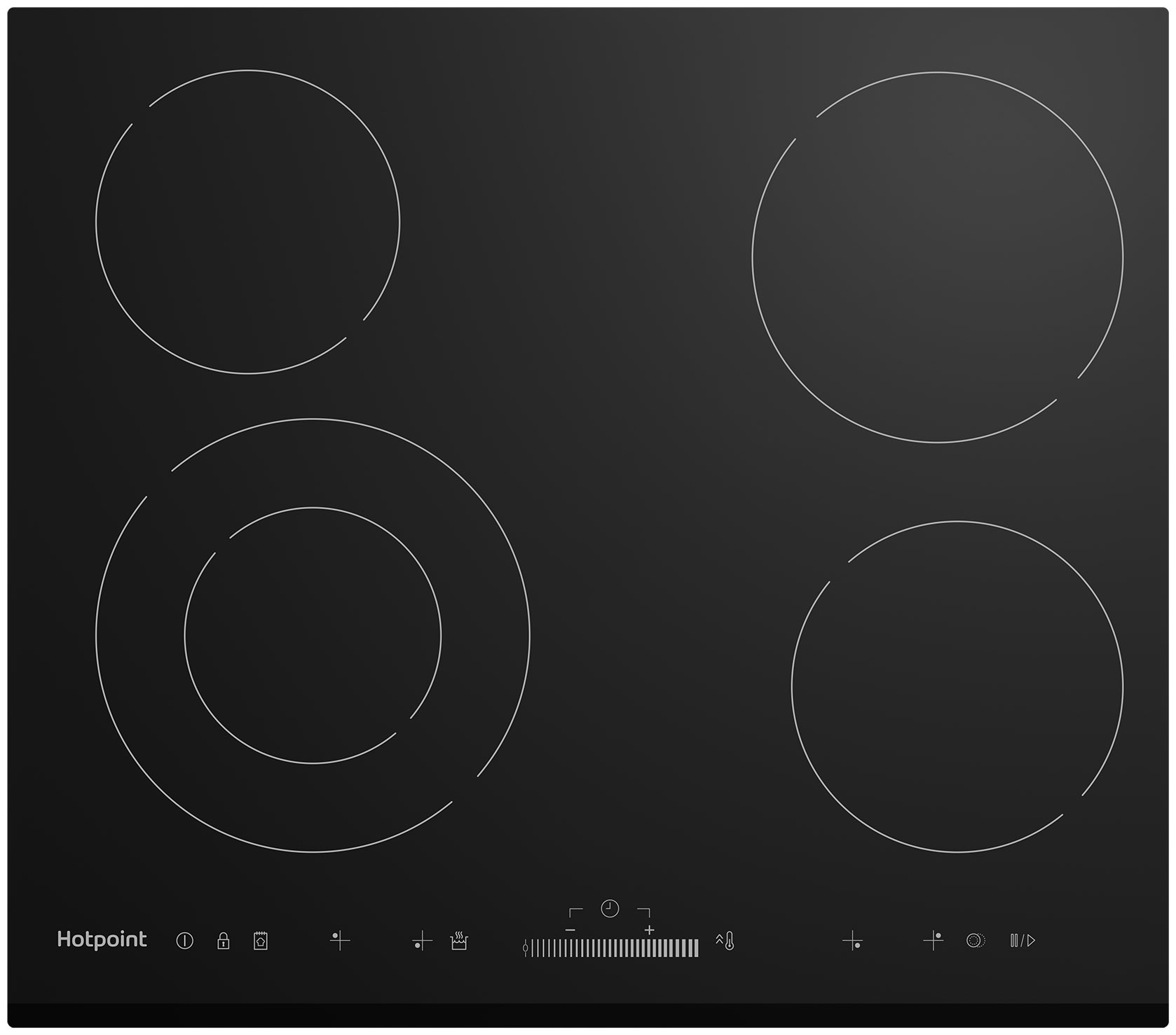 Электрическая варочная панель Hotpoint HR 6T2 B S, черный