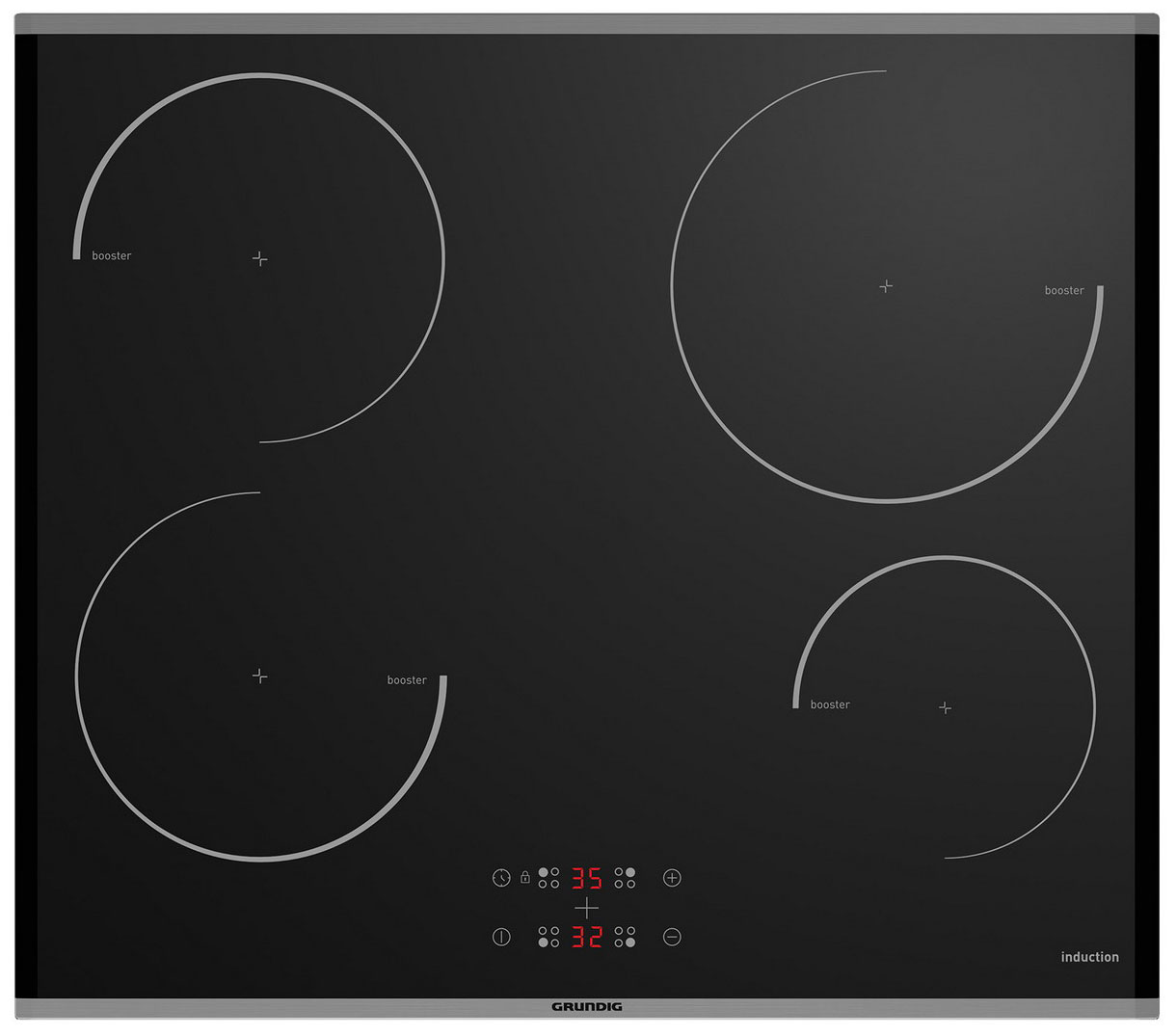 Электрическая варочная панель Grundig GIEI623410MX, индукционная, с таймером