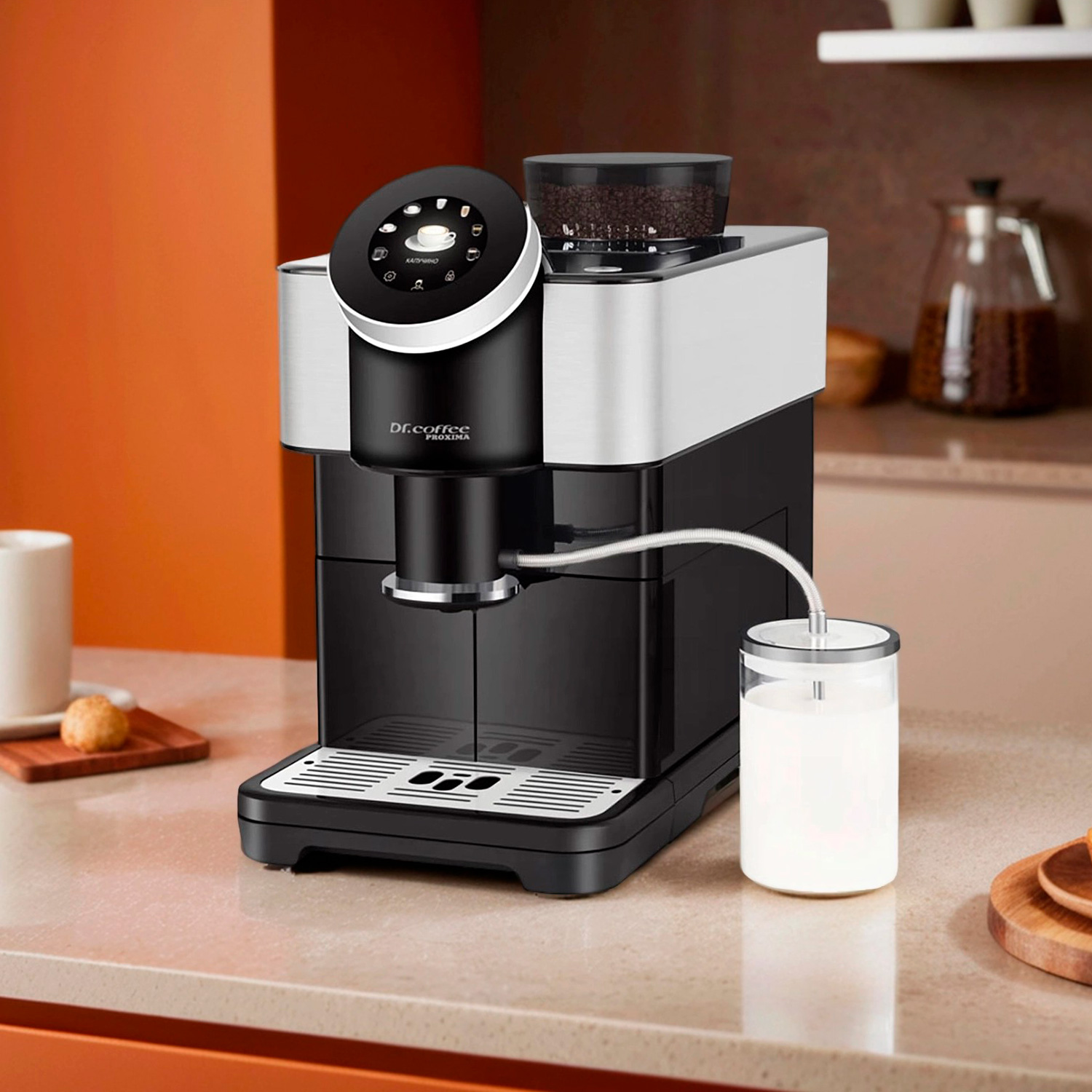Кофемашина автоматическая Proxima Dr.coffee H2, дисплей, 6 профилей, 15 бар