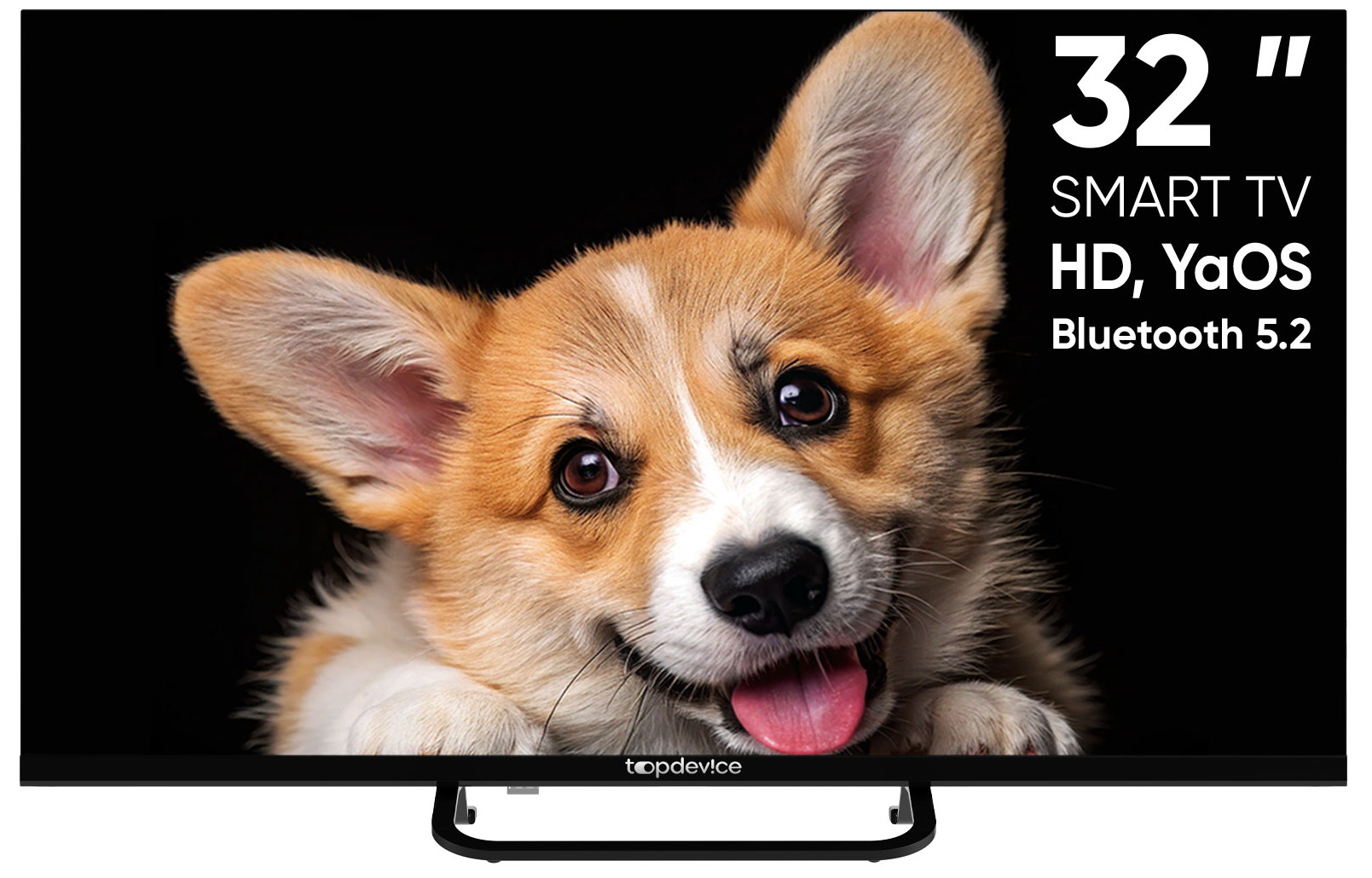 Телевизор Topdevice 32" SMART TV, YaOS, CS03, HD (TDTV32CS03H_BK) черный