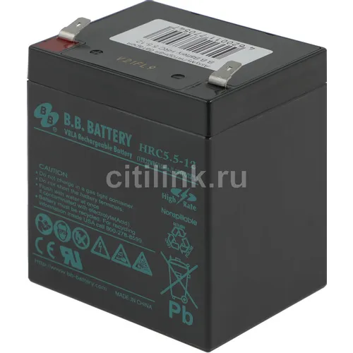 Аккумуляторная батарея BB HRC 5.5-12 для ИБП, 12В, 5Ач