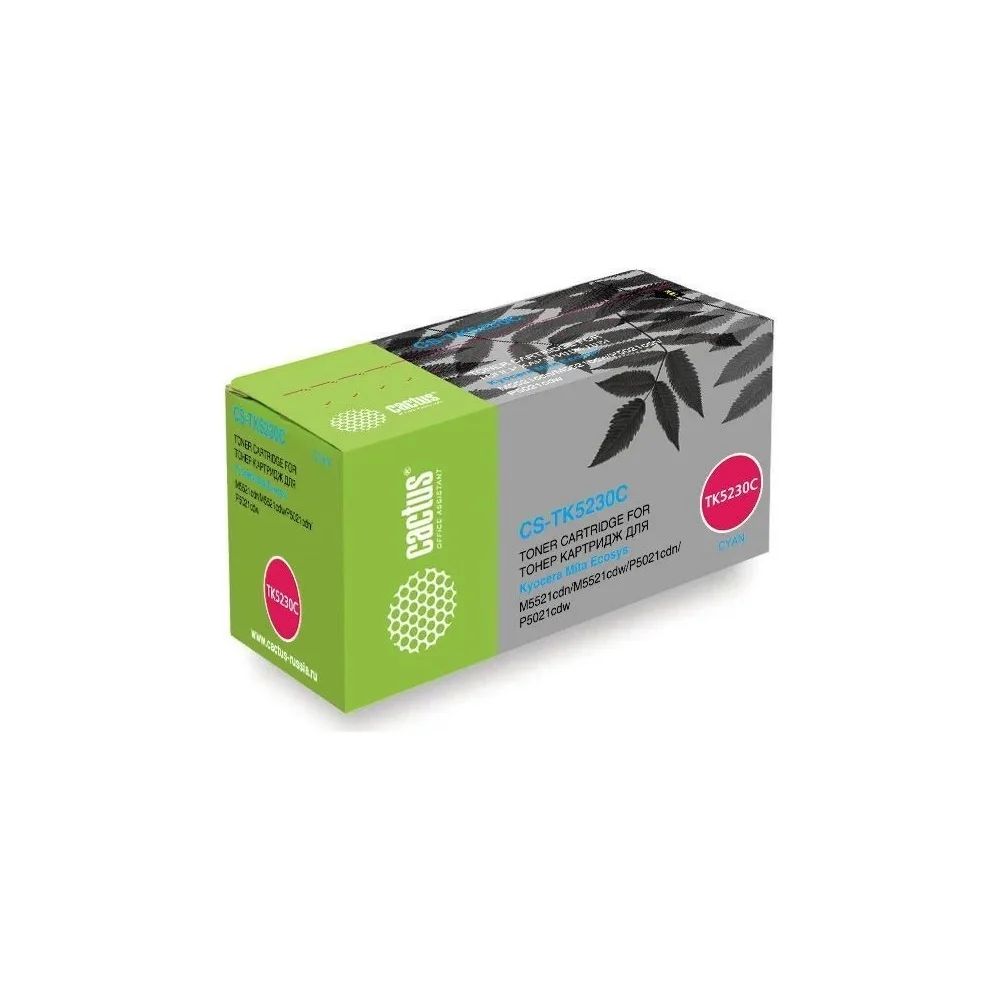 Лазерный картридж для kyocera ecosys m5521cdn/m5521cdw Cactus tk-5230c 1011578